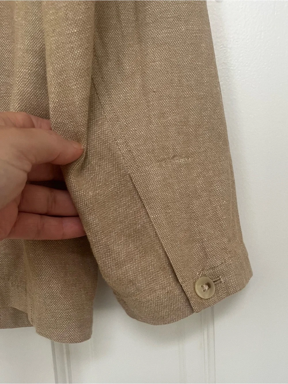 Banana Republic Linen Blend Twill Jacket Size 40